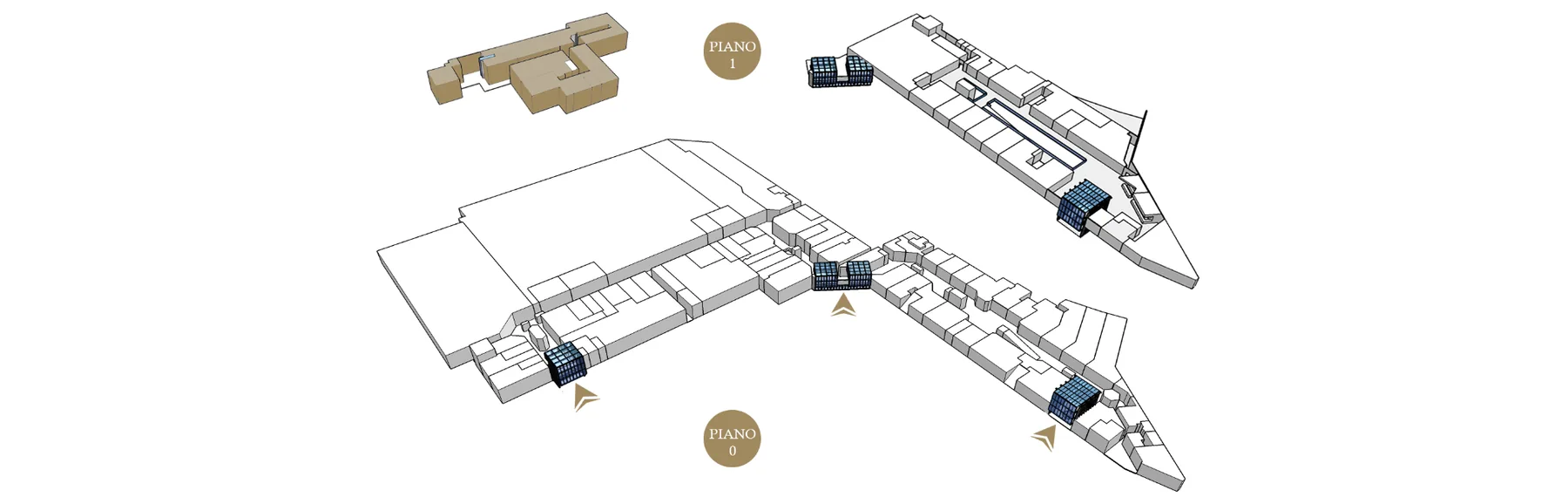 Grand'Affi Shopping Center - mappa posizione Centro Medico San Pietro, piano 1